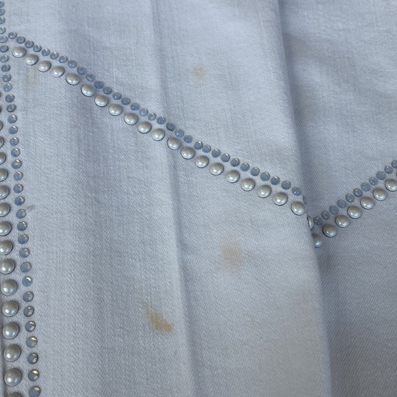 7 for all Mankind white embellished jeans - Picture 5 of 5